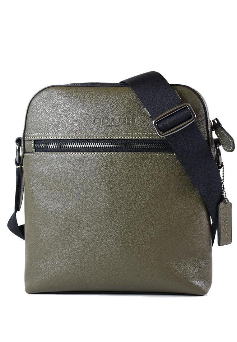 Coach Mens Houston Flight Bag - Olive