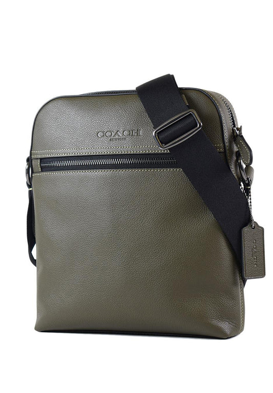 Coach Mens Houston Flight Bag - Olive