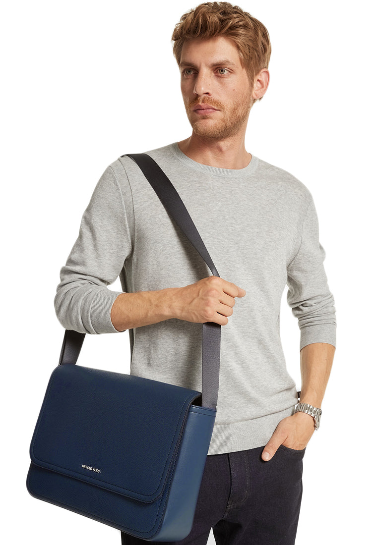 Michael Kors Mens Cooper Messenger Bag - Navy