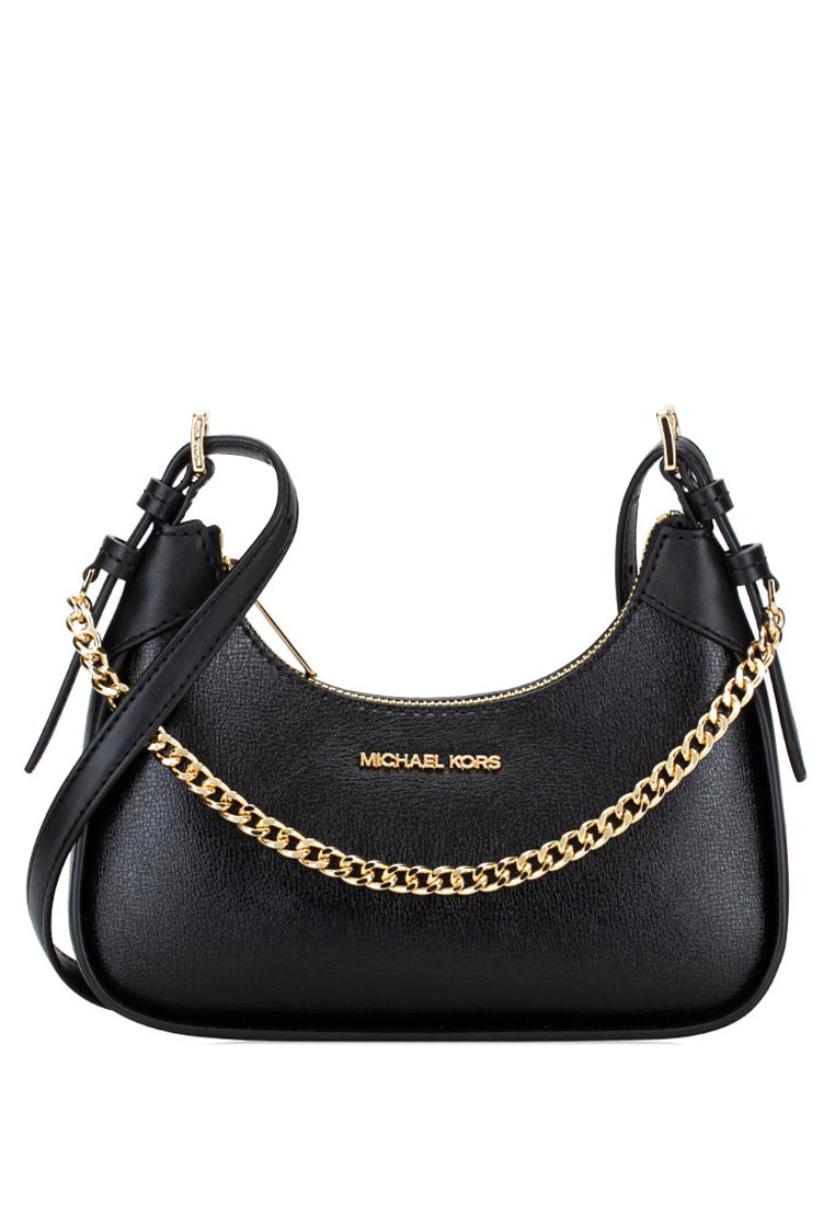 Michael Kors Wilma Small Leather Crossbody Bag - Black