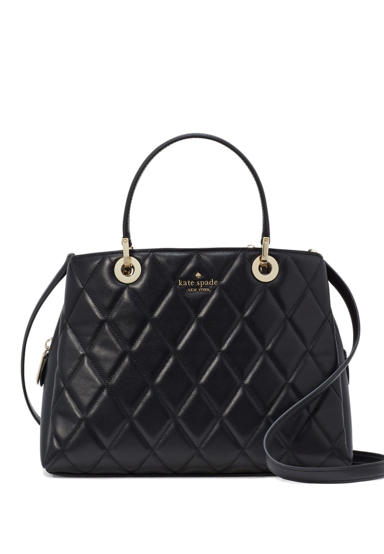 Kate Spade Carey Quilted Sullivan Satchel - Black