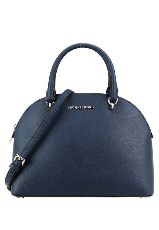 Michael Kors Emmy Large Dome Satchel - Navy