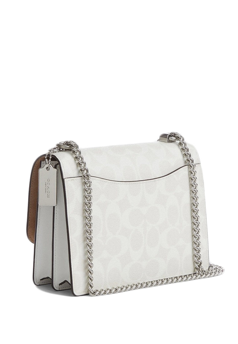 Coach Klare Crossbody In Signature Canvas - Glacier White