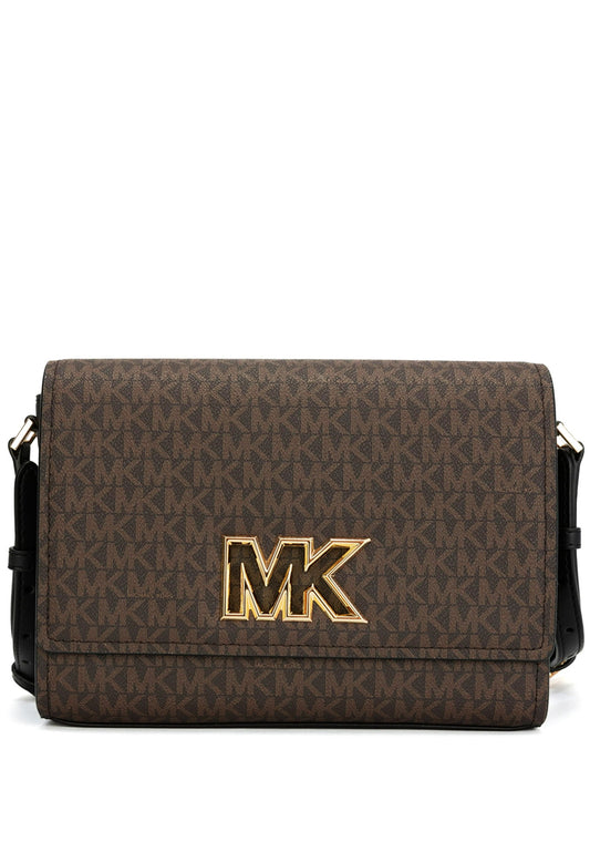 Michael Kors Mimi Medium Logo Messenger Bag - Brown