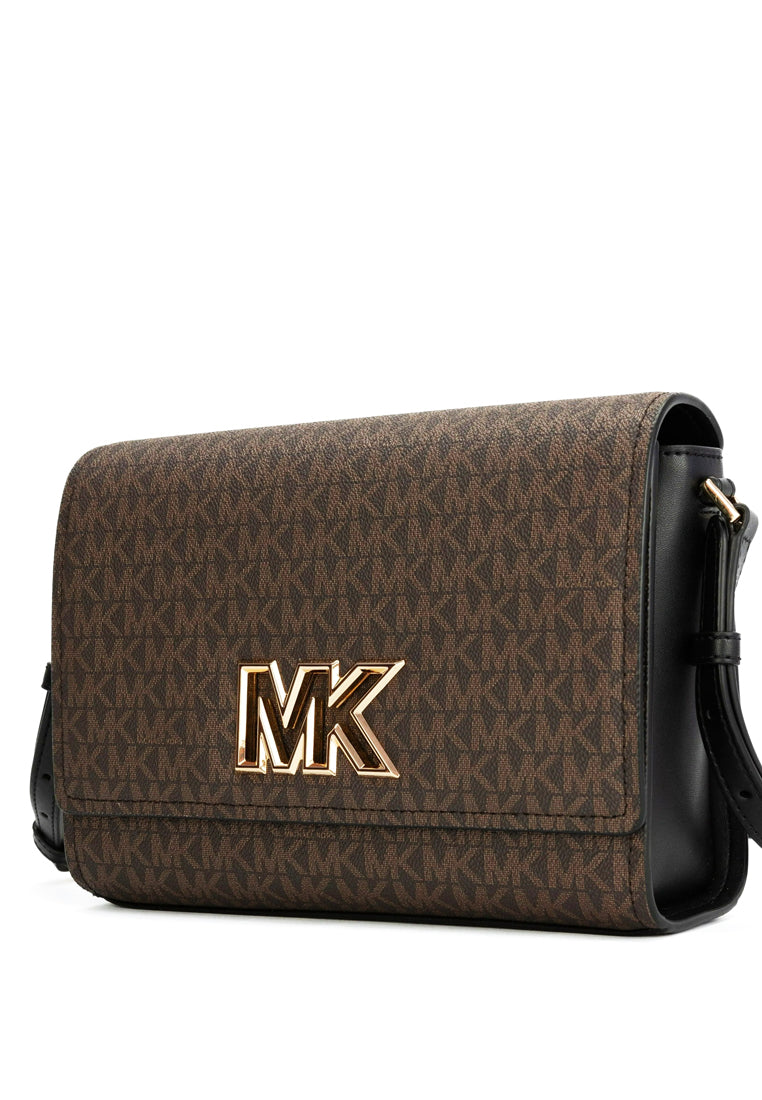 Michael Kors Mimi Medium Logo Messenger Bag - Brown