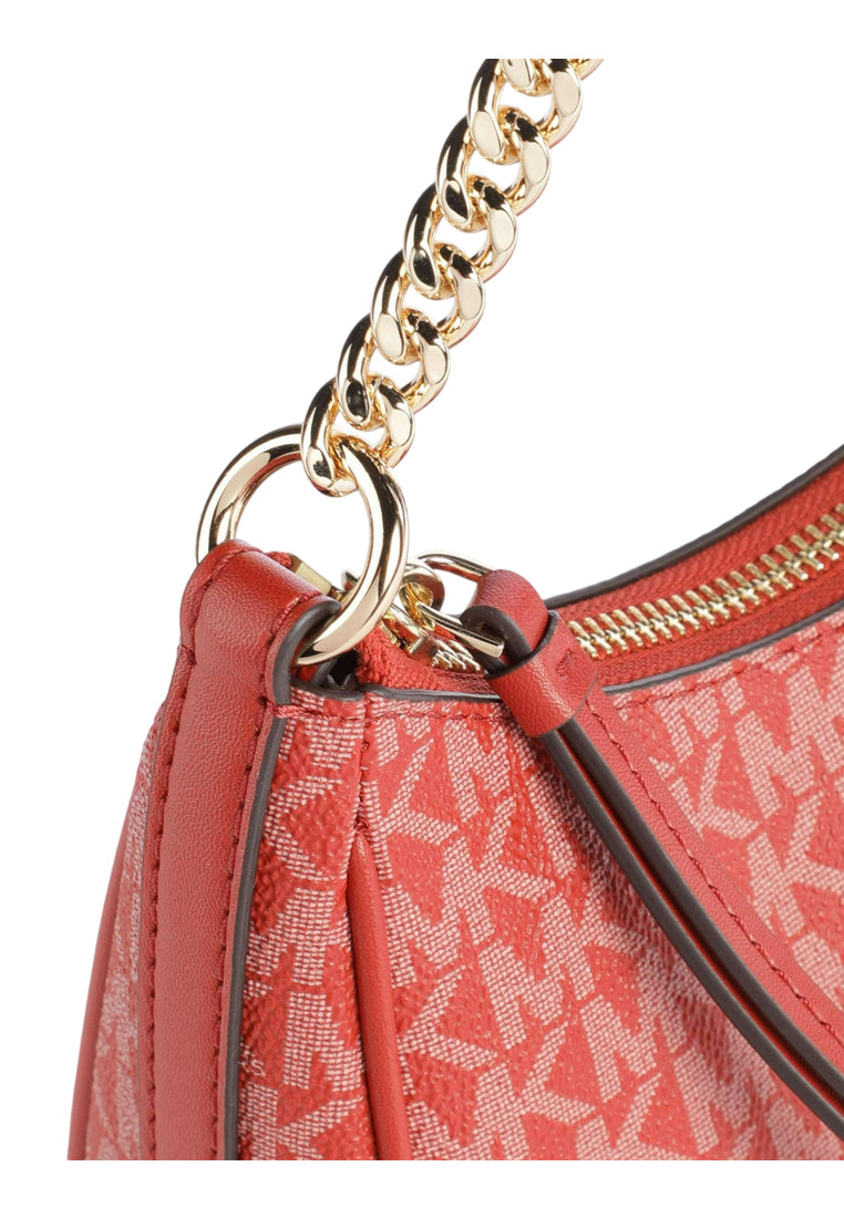 Michael Kors Jet Set Charm Small Logo Pochette - Crimson