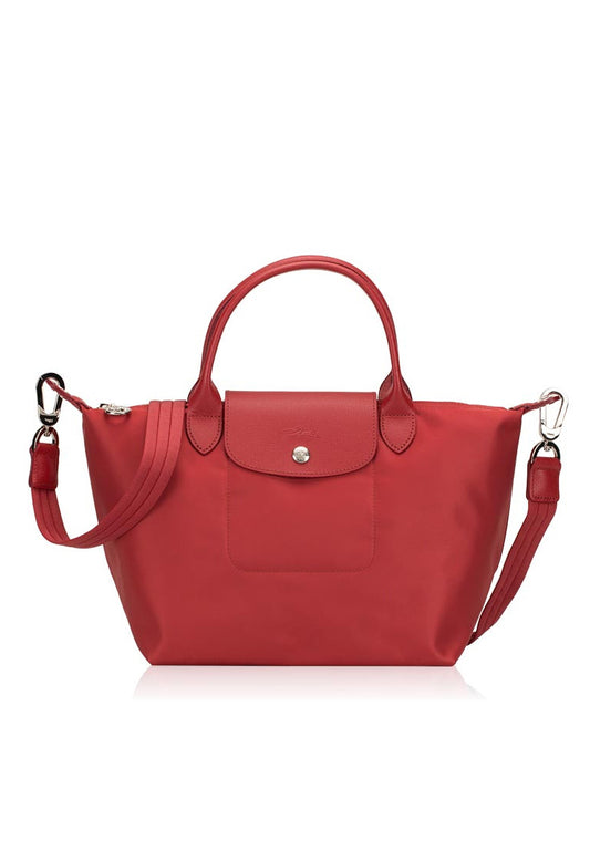 Longchamp Le Pliage Neo Small Top Handle Handbag - Red