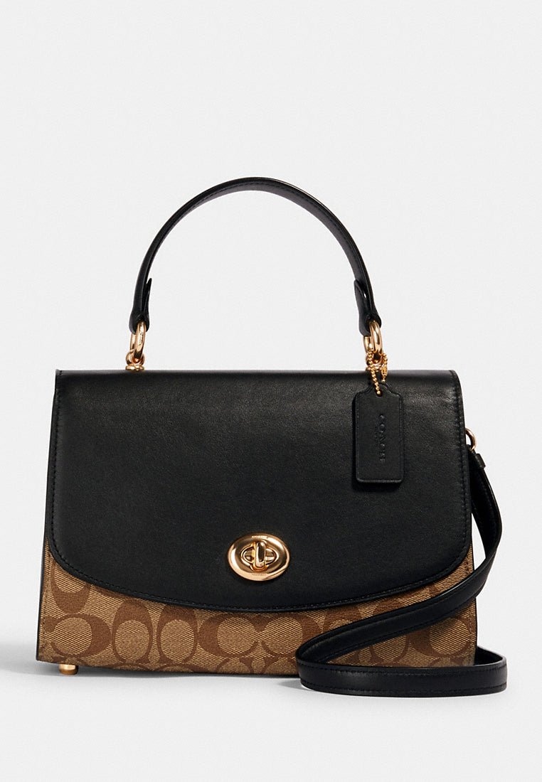 Coach Signature Tilly Satchel - Brown/Black