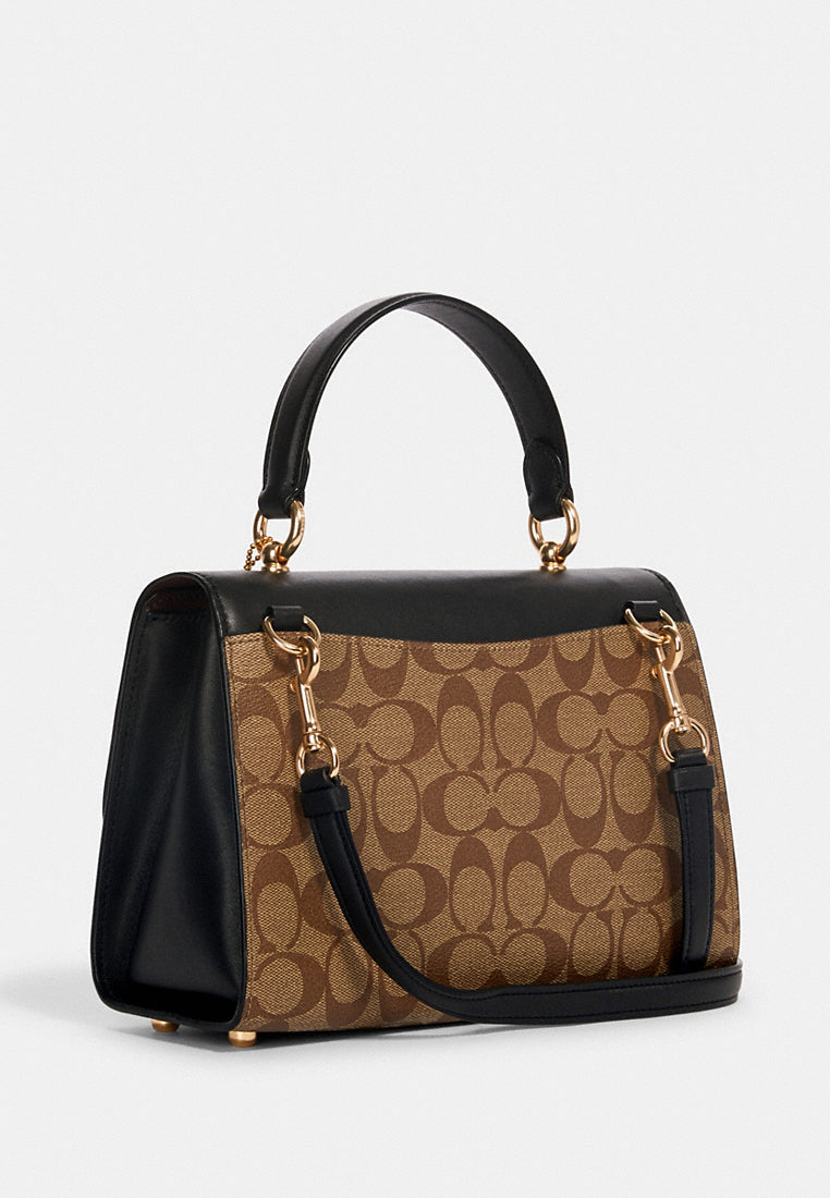 Coach Signature Tilly Satchel - Brown/Black