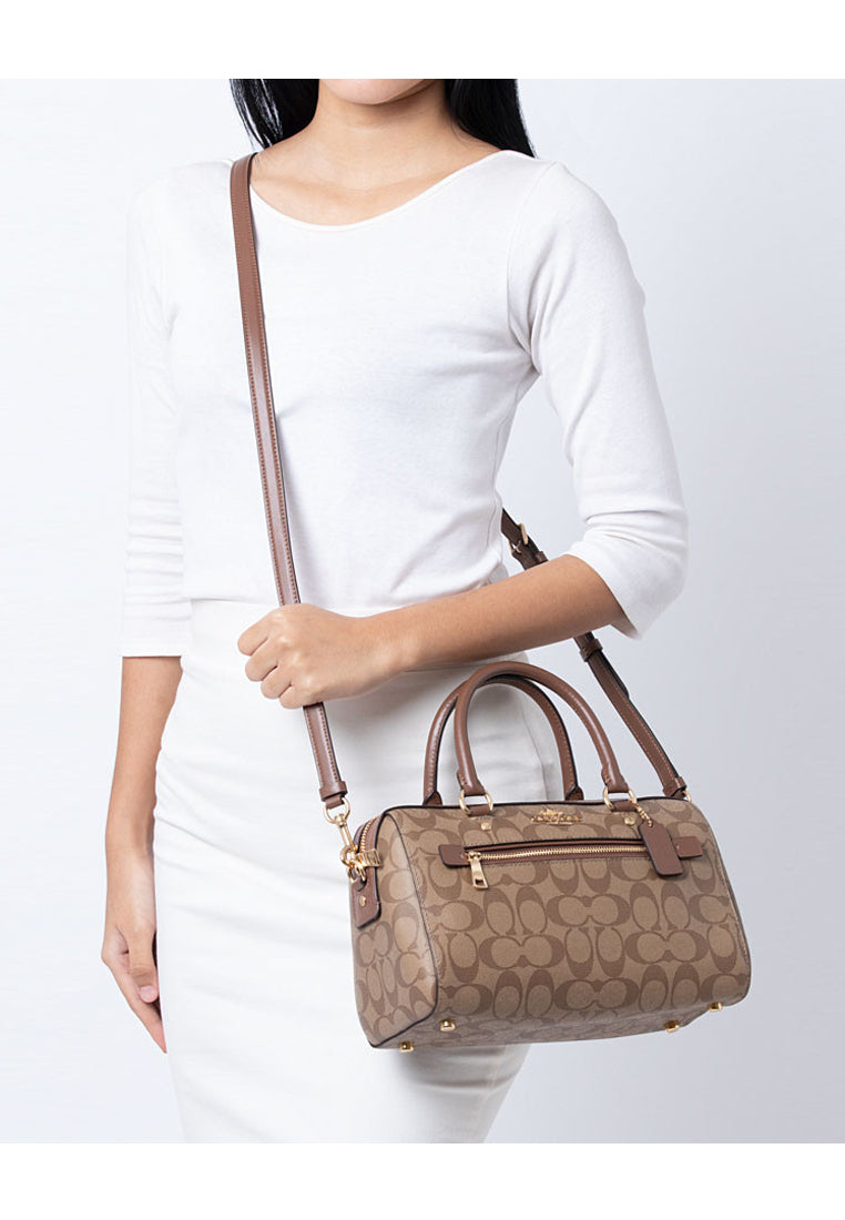 Coach Rowan Satchel Crossbody Bag - Brown