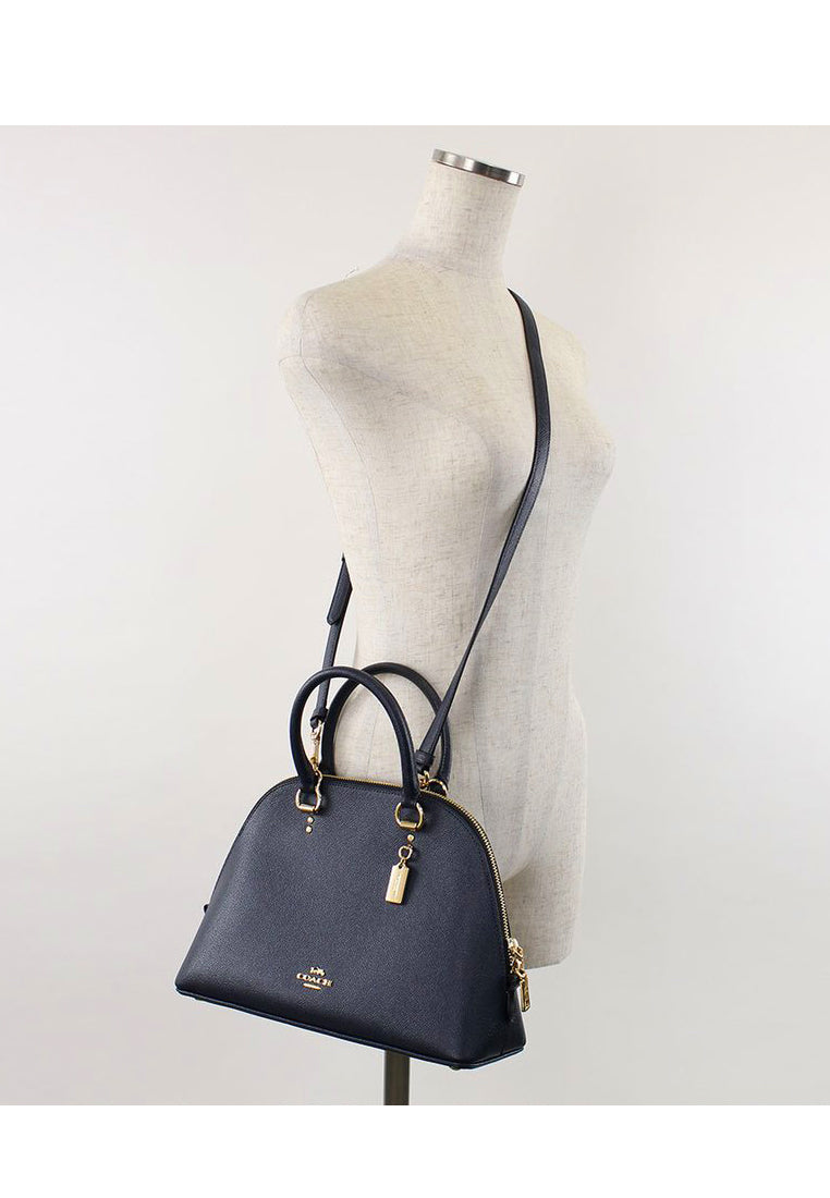 Coach Katy Satchel Bag - Navy