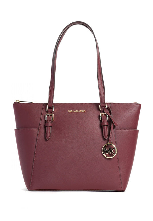 Michael Kors Charlotte Large Top Zip Tote - Merlot