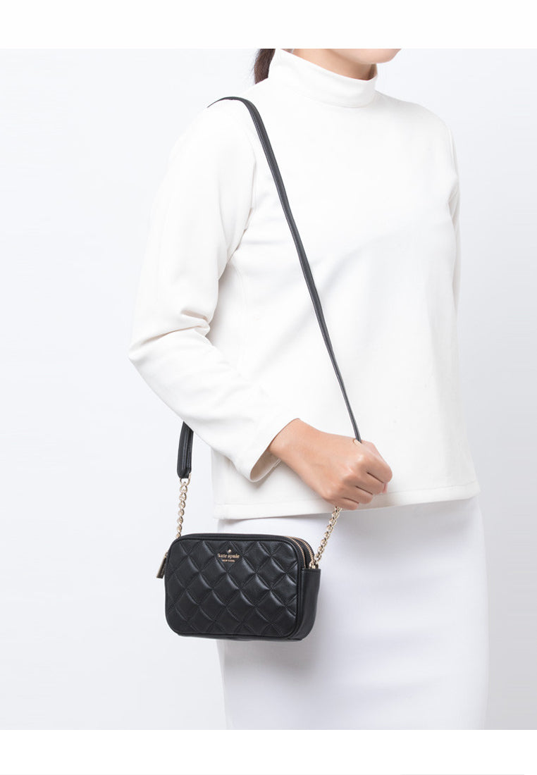 Kate Spade Natalia Double Zip Small Crossbody - Black