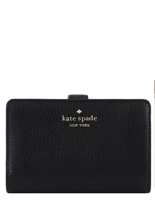 Kate Spade Leila Medium Compartment Bifold Wallet -Black