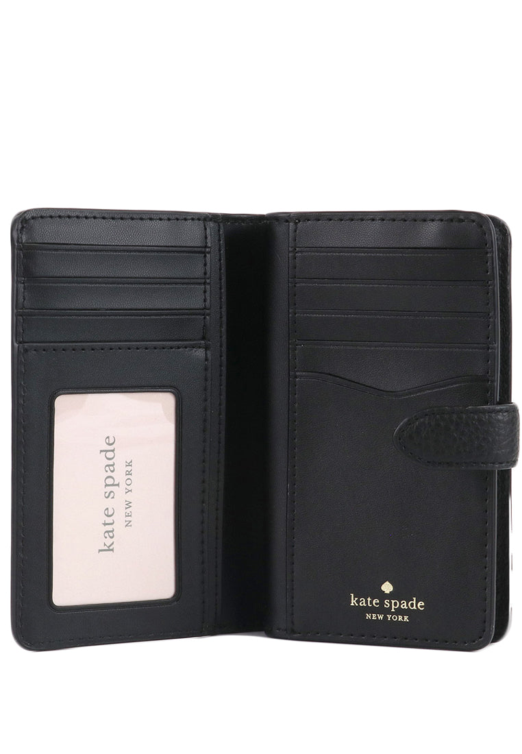 Kate Spade Leila Medium Compartment Bifold Wallet -Black