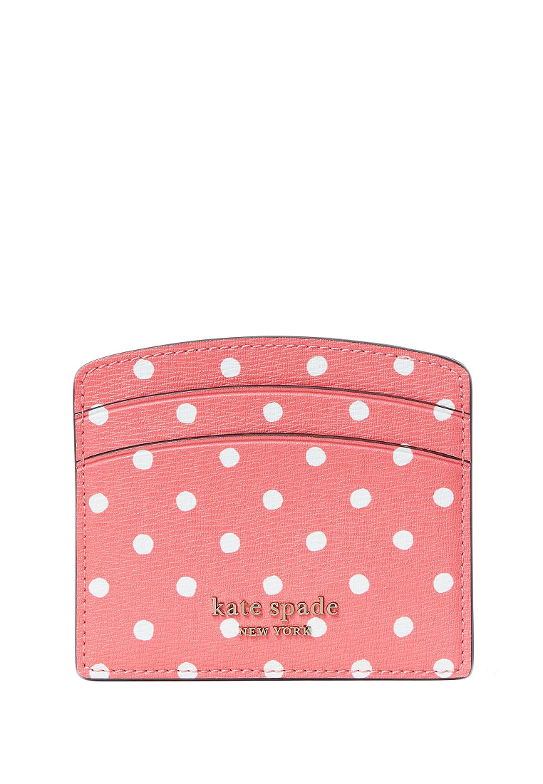 Kate Spade Spencer Dots Cardholder - Peach Melba Multi