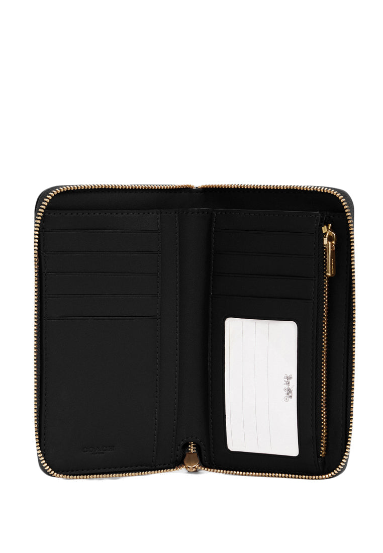 Coach Medium ID Zip Wallet - Black