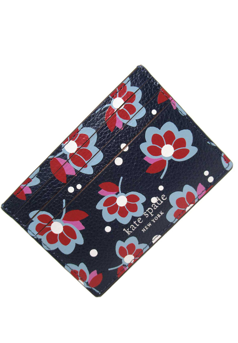 Kate Spade Eva Small Slim Card Holder - Navy/Multi