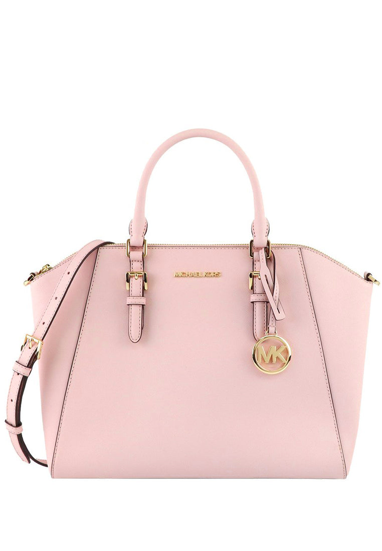 Michael Kors Ciara Large Saffiano Leather Satchel - Blossom