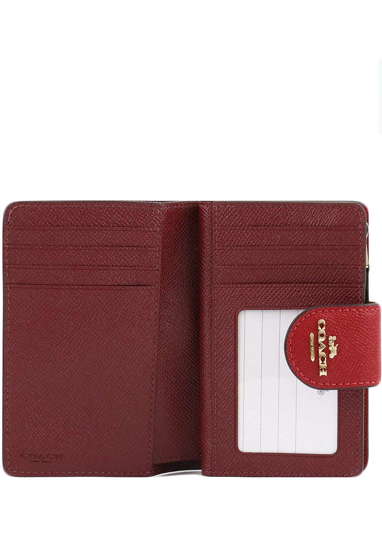 Coach Medium Corner Zip Wallet - True Red