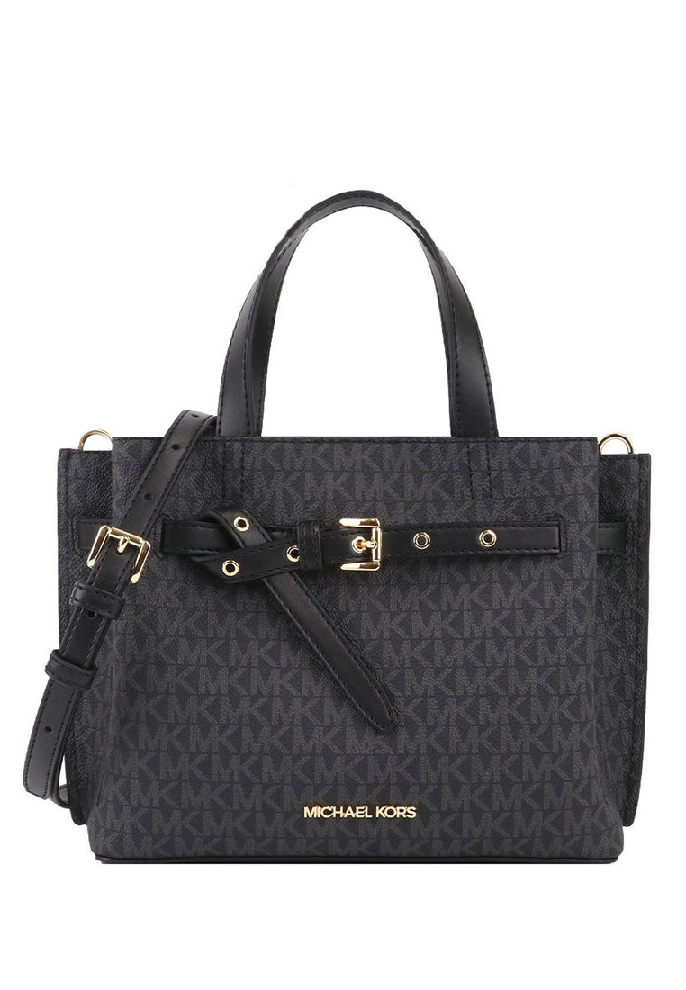 Michael Kors Emilia Small Logo Satchel - Black