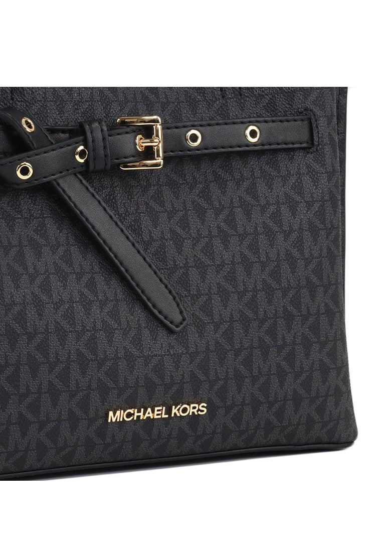 Michael Kors Emilia Small Logo Satchel - Black