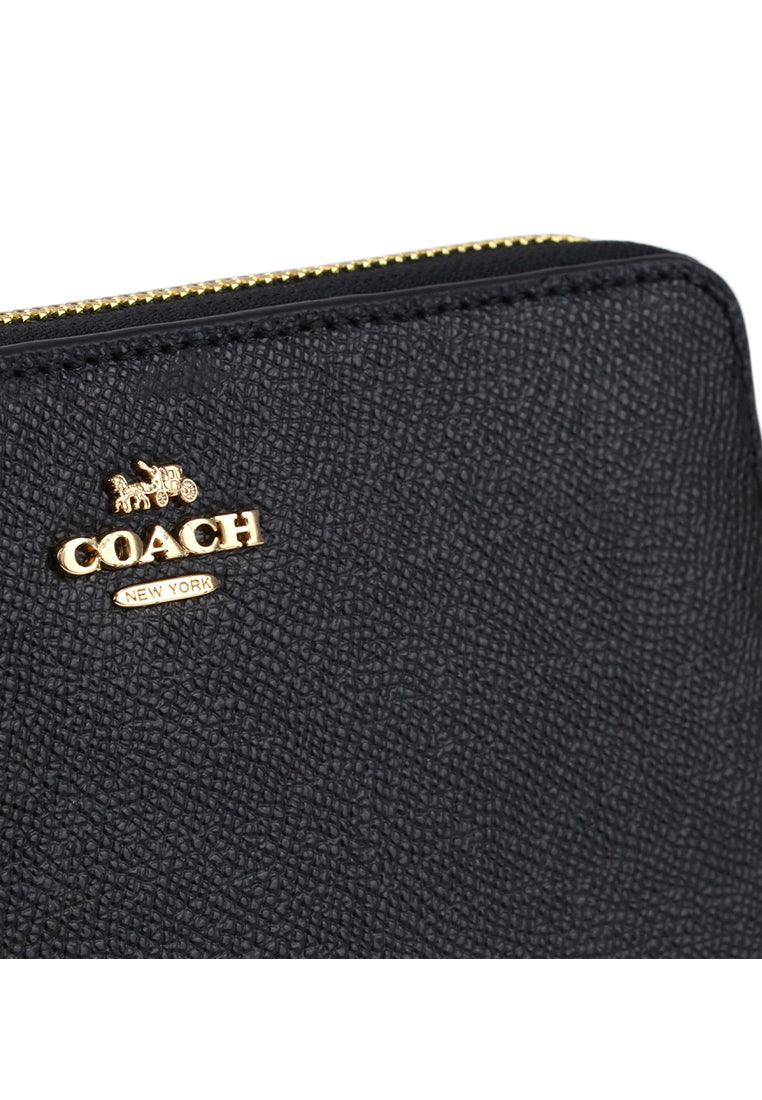 Coach Long Zip Around Wallet - Black