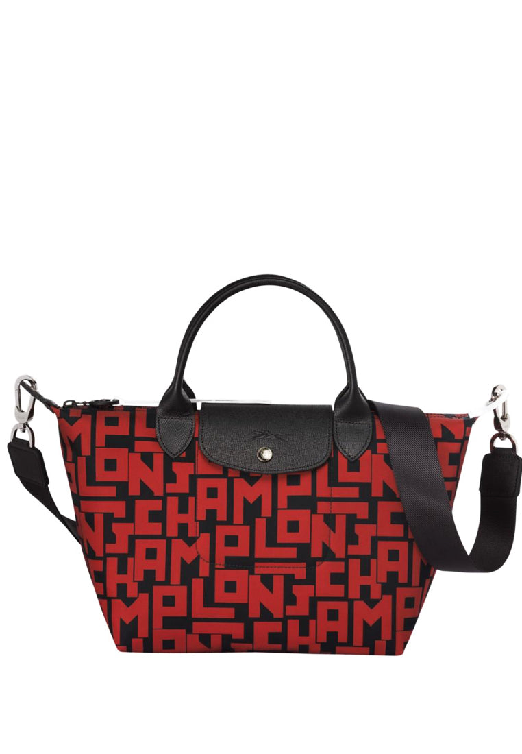 Longchamp Le Pliage Lgp Small Top Handle Bag - Red/Black