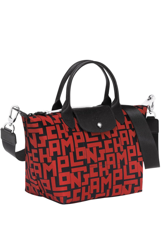 Longchamp Le Pliage Lgp Small Top Handle Bag - Red/Black