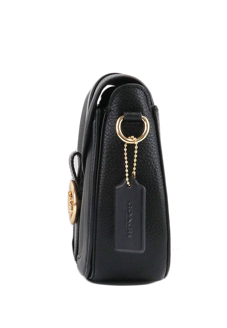 Coach Georgie Saddle Bag - Black