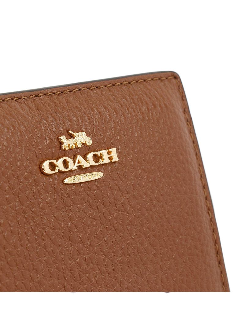 Coach Snap Wallet - Redwood Brown