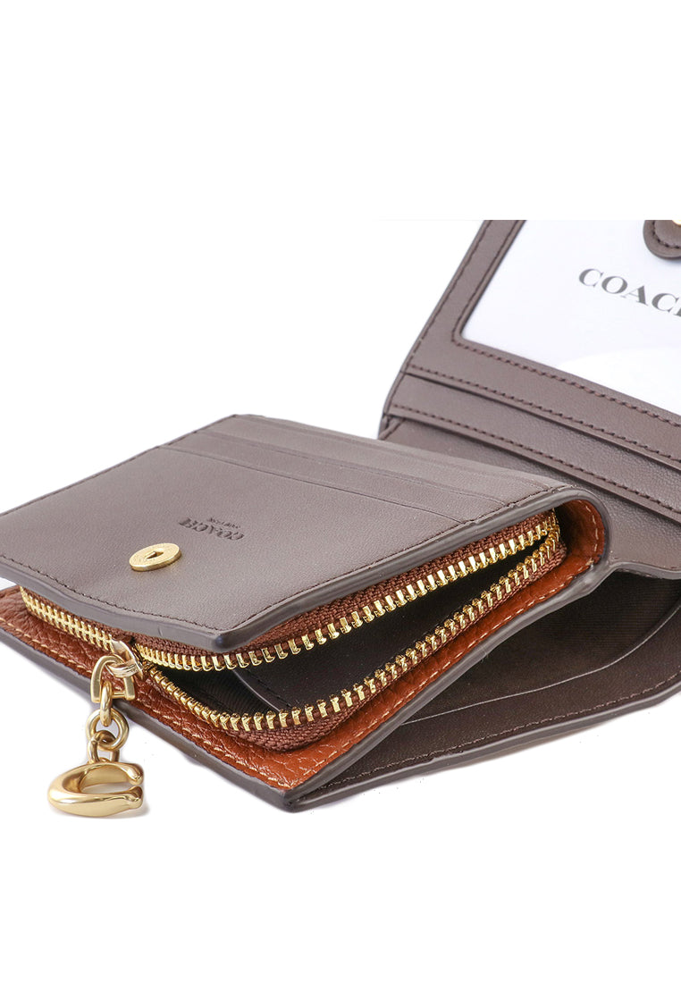 Coach Snap Wallet - Redwood Brown