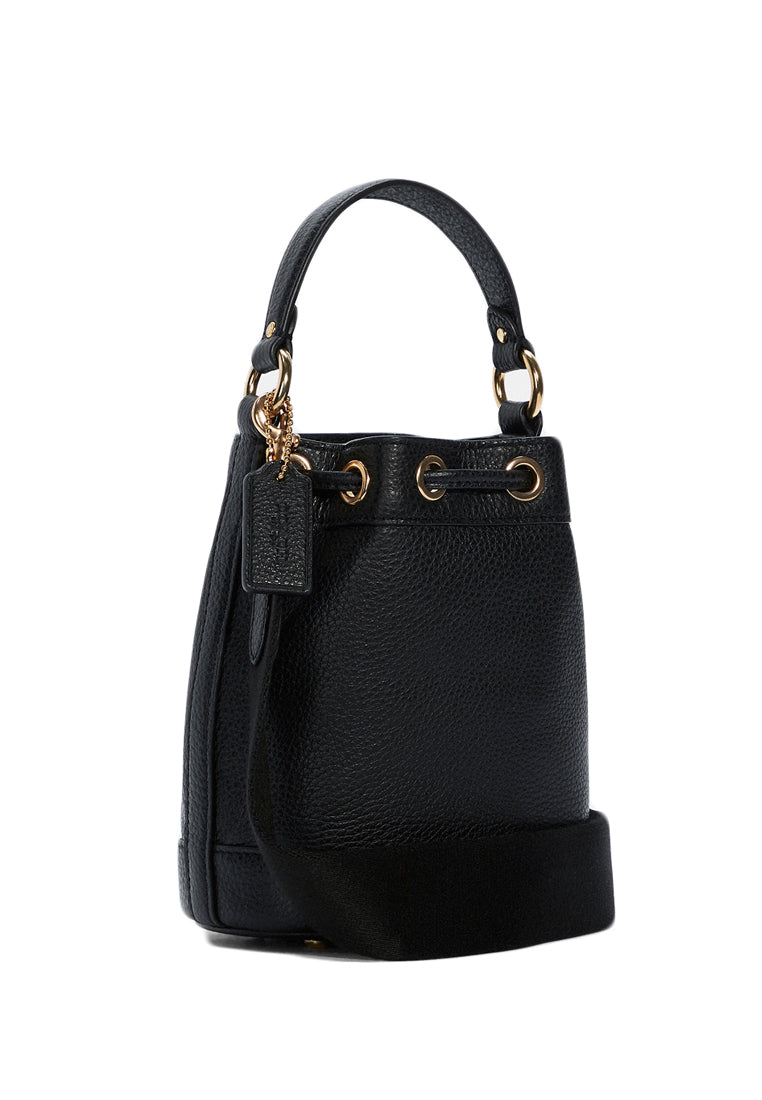 Coach Dempsey Drawstring Bucket Bag - Black