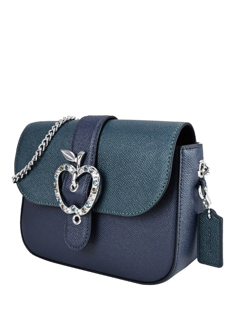 Coach Gemma Crossbody In Colorblock With Apple Buckle - Midnight