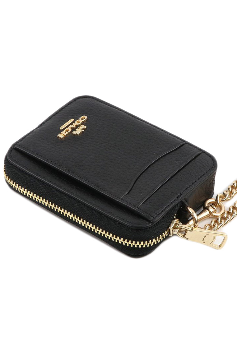 Coach Zip Card Case - Black