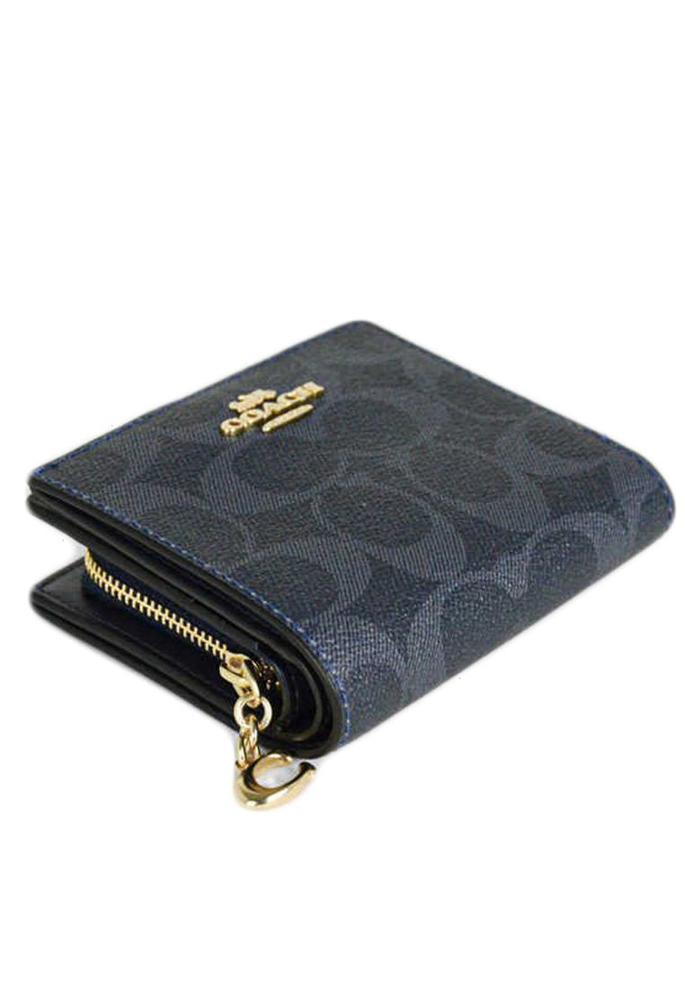 Coach Snap Wallet in Signature - Denim