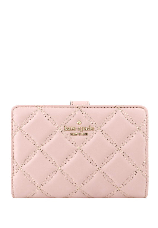 Kate Spade Natalia Medium Compact Bifold Wallet - Rose Smoke