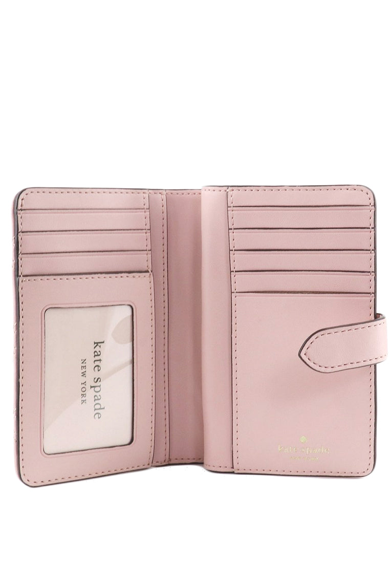 Kate Spade Natalia Medium Compact Bifold Wallet - Rose Smoke