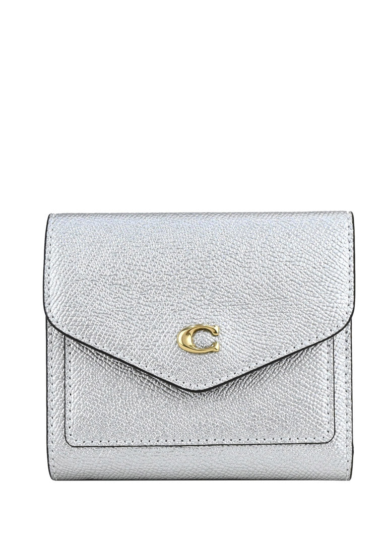 Coach Wyn Small Wallet - Metallic Silver