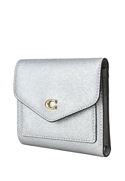 Coach Wyn Small Wallet - Metallic Silver