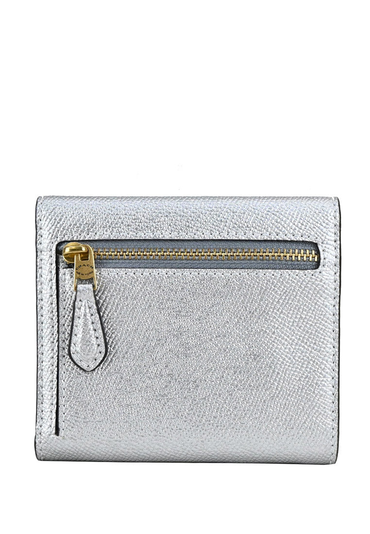 Coach Wyn Small Wallet - Metallic Silver