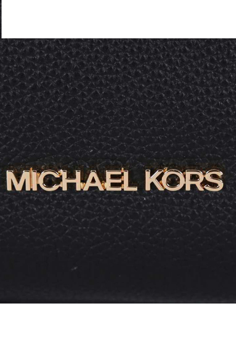 Michael Kors Crosby Medium Pebbled Leather Satchel - Black