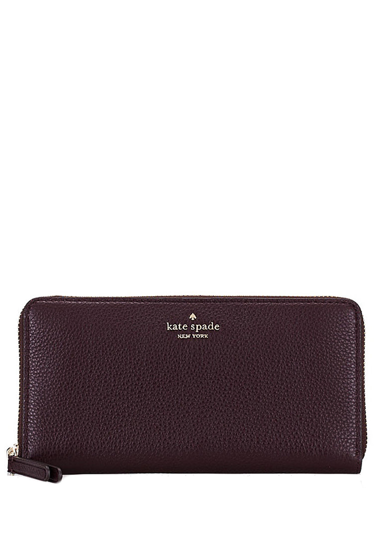 Kate Spade Jackson Large Continental Wallet - Chocolate/Cherry