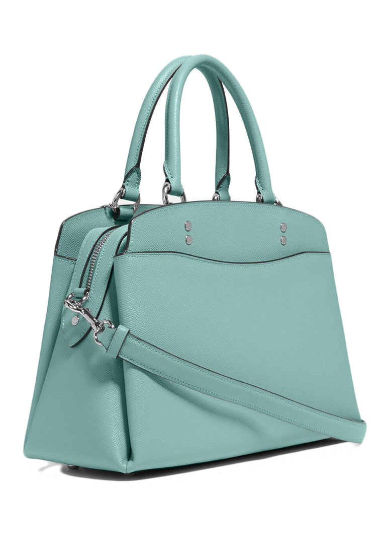 Coach Crossgrain Leather Lillie Carryall Bag - Light Teal