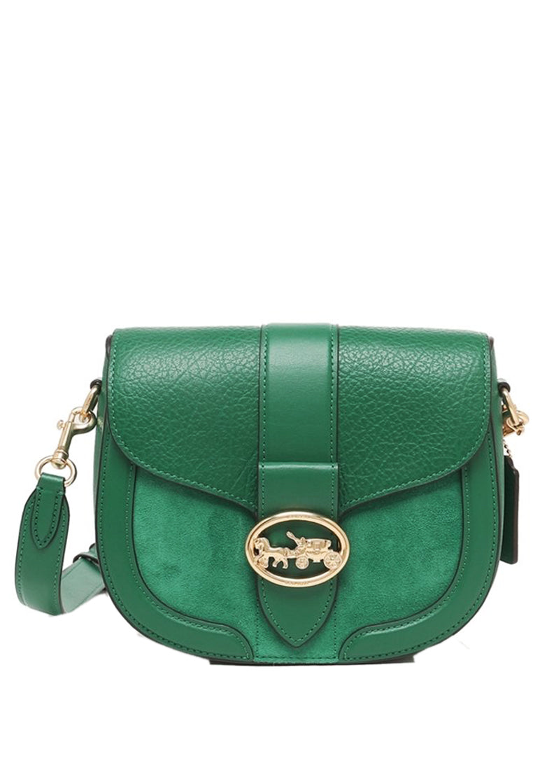 Coach Georgie Saddle Crossbody Bag - Green