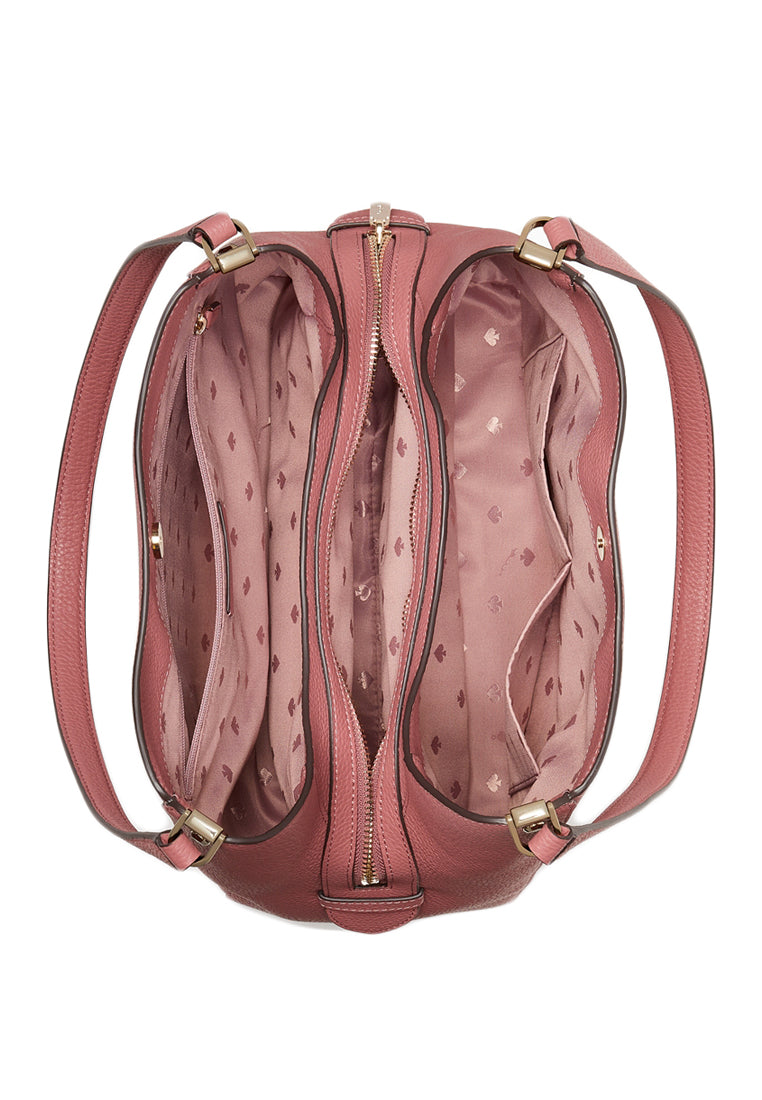 Kate Spade Leila Medium Triple Compartment Shoulder Bag - Pomegranate