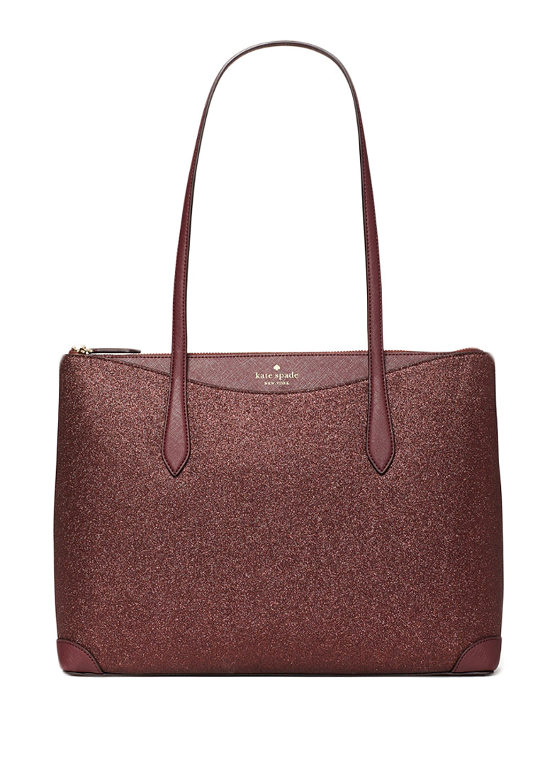 Kate Spade Shimmy Glitter Tote - Deep Nova