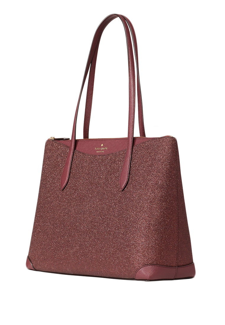 Kate Spade Shimmy Glitter Tote - Deep Nova