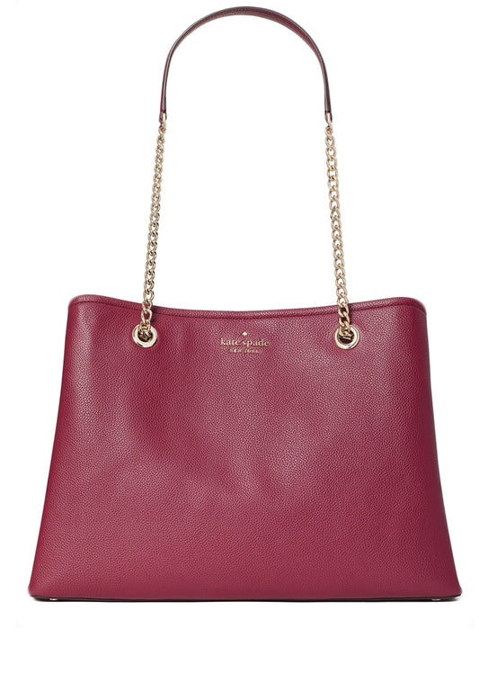 Kate Spade Jordyn Large Chain Handle Tote - Blackberry