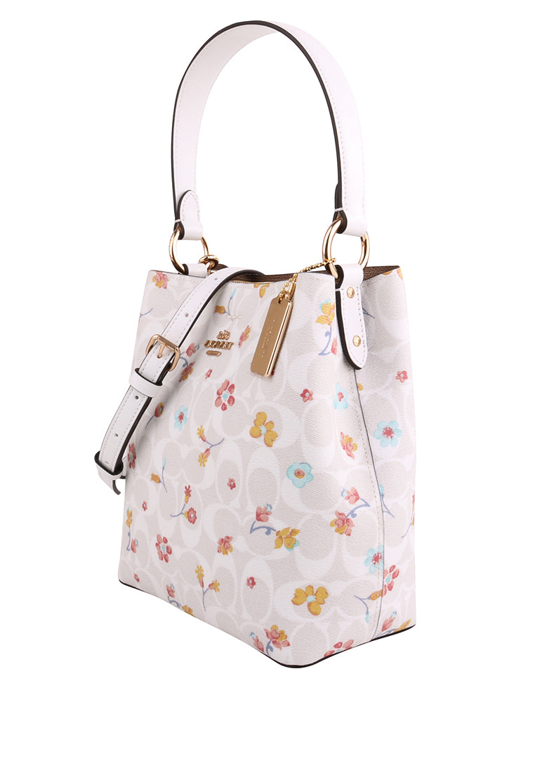 Coach Small Town Bucket Bag best In Signature Canvas With Mystical Floral Print